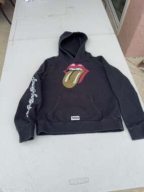 The Rolling Stones Leopard Tongue Graphic Hoodie